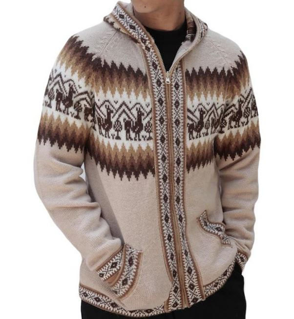 Hooded Sweater Alpaca Beige
