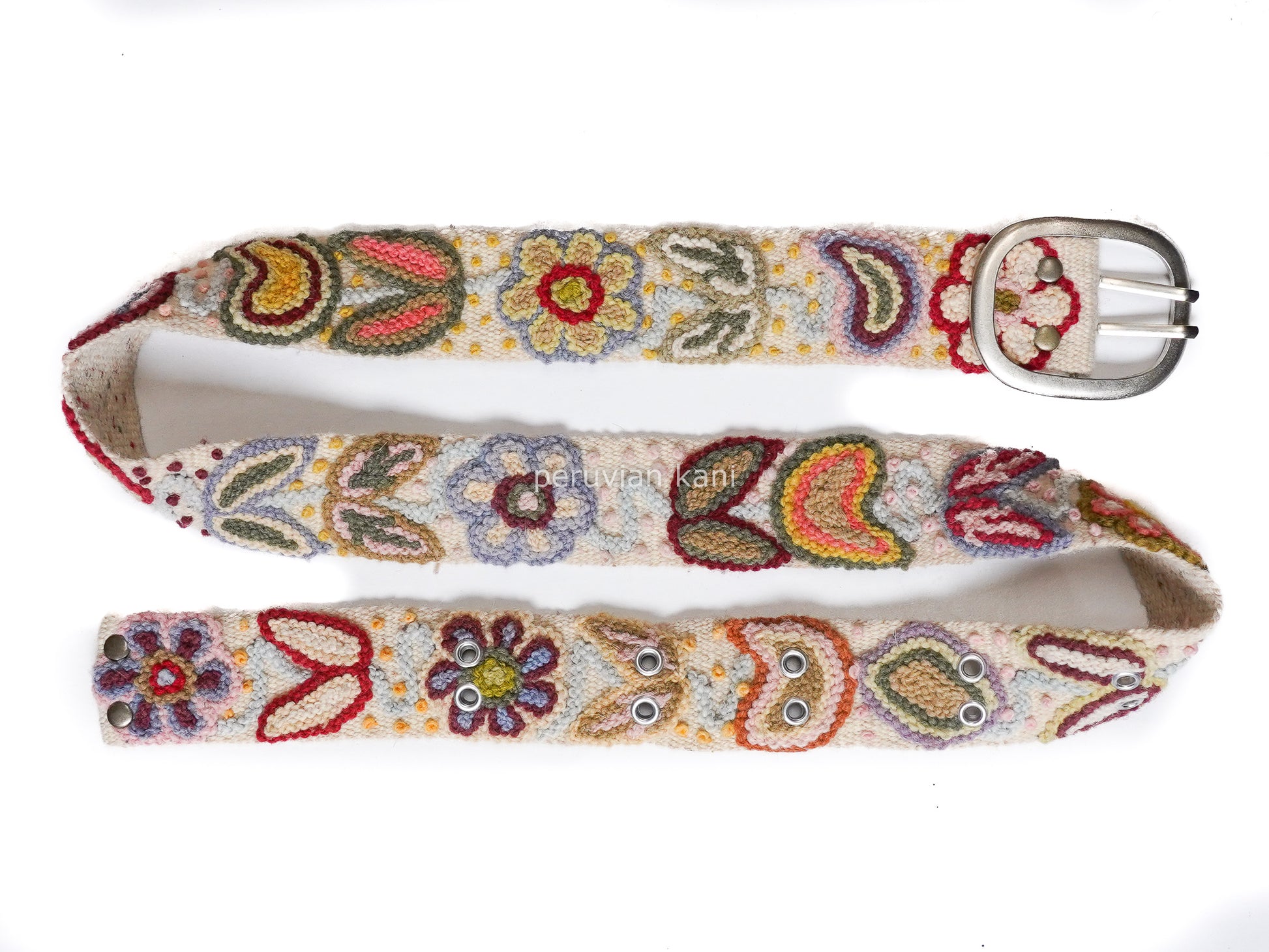 peruvian embroidered belt